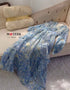 Summer chiffon Ruffle Detail Lantern Sleeves Long Maxi Dress
